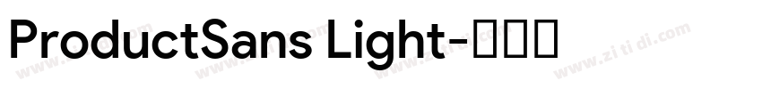 ProductSans Light字体转换